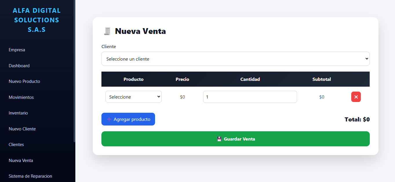Software de ventas y facturación